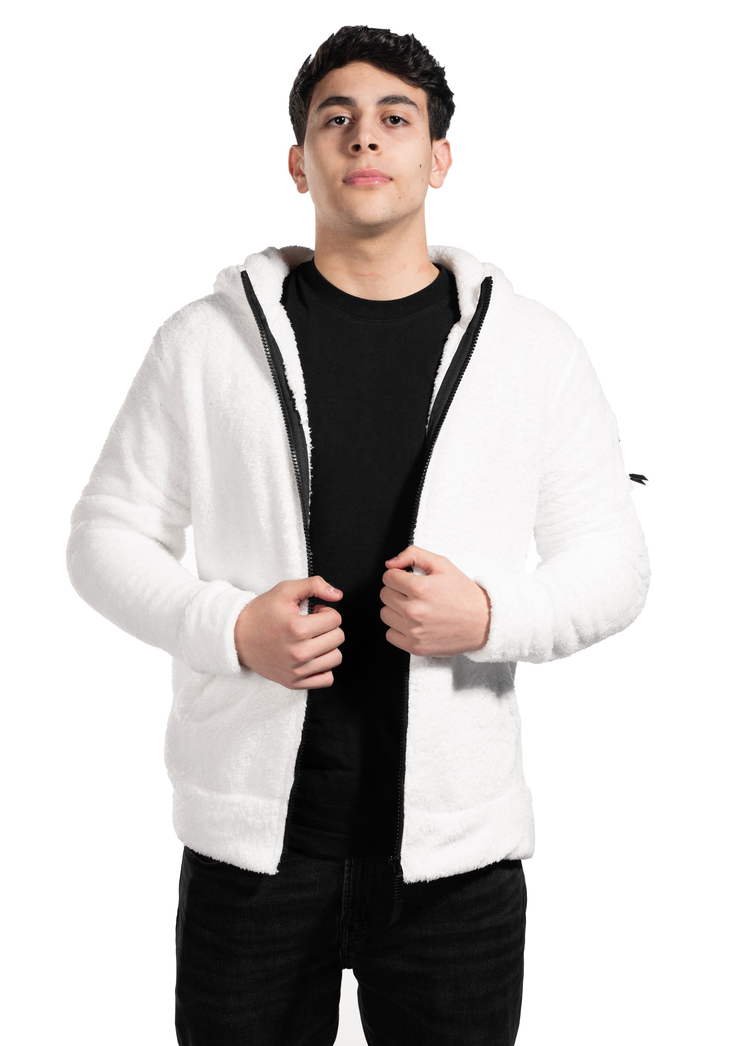 White Fur Sweatshirt